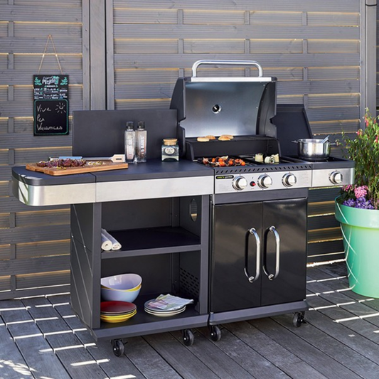 Cook In Garden | FIDGI | 3 Gas Barbecue | AM063SBI