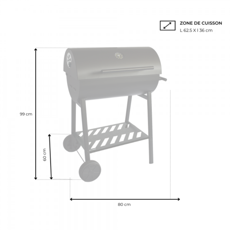 Cook In Garden | FUMOK | Charcoal Grill | CH054T