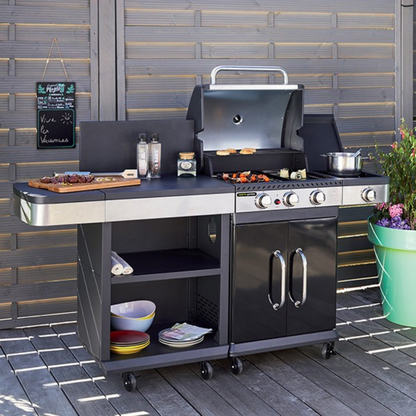 Cook In Garden | FIDGI | 3 Gas Barbecue | AM063SBI